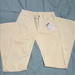 Brandy melville beige low rise flared Brielle corduroy pants
